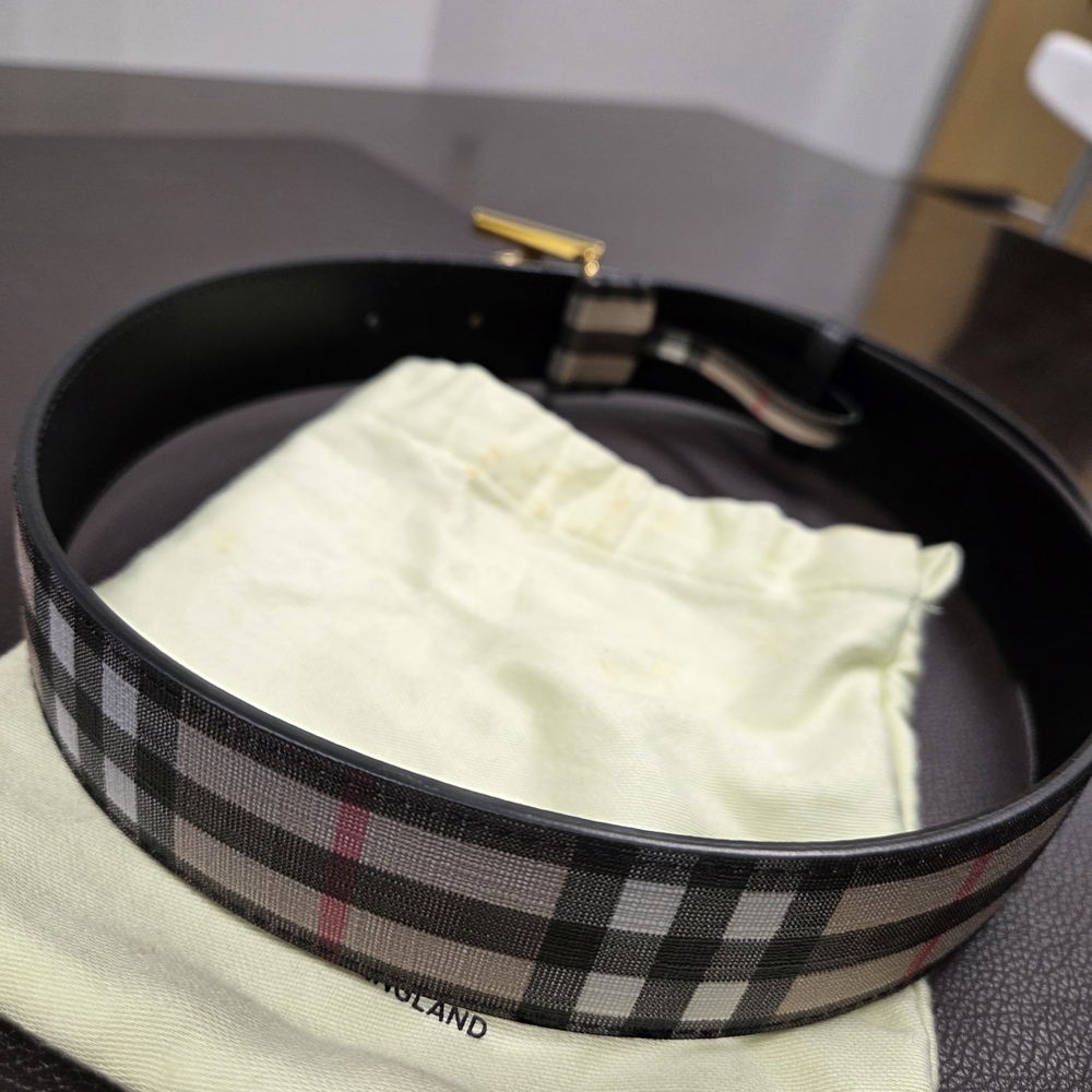 Burberry Vintage Check TB Belt Size S - Picture 3 of 7